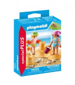 PLAYMOBIL SPECIAL PLUS - ENFANTS AVEC CHÂTEAU DE SABLE #71581